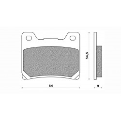 Τακάκια Daytona 33179 (FA088)(FD068) Τακάκια Daytona 33179 (FA088)(FD068)